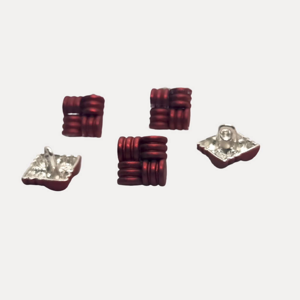 Woven Square Kurta Button