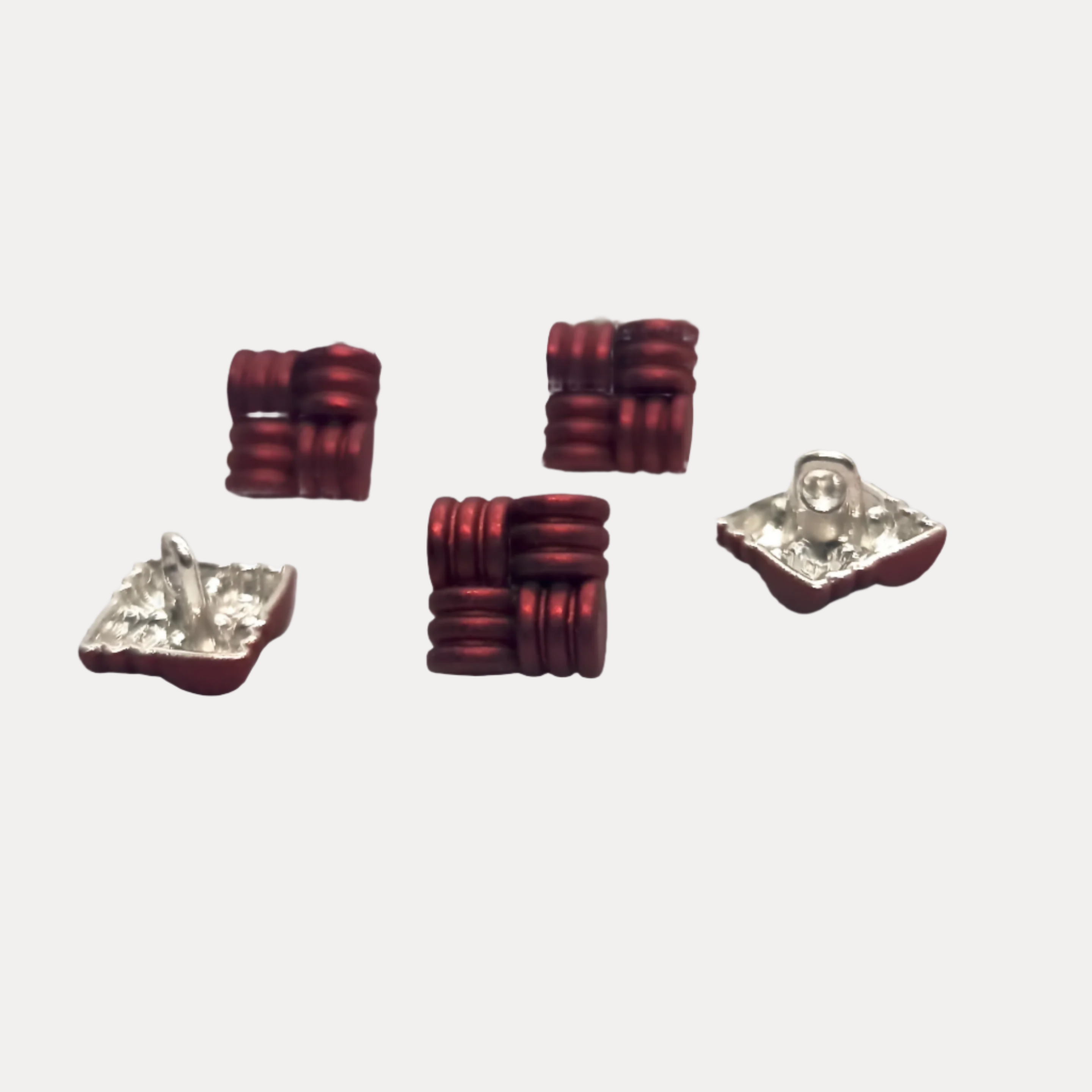 Woven Square Kurta Button