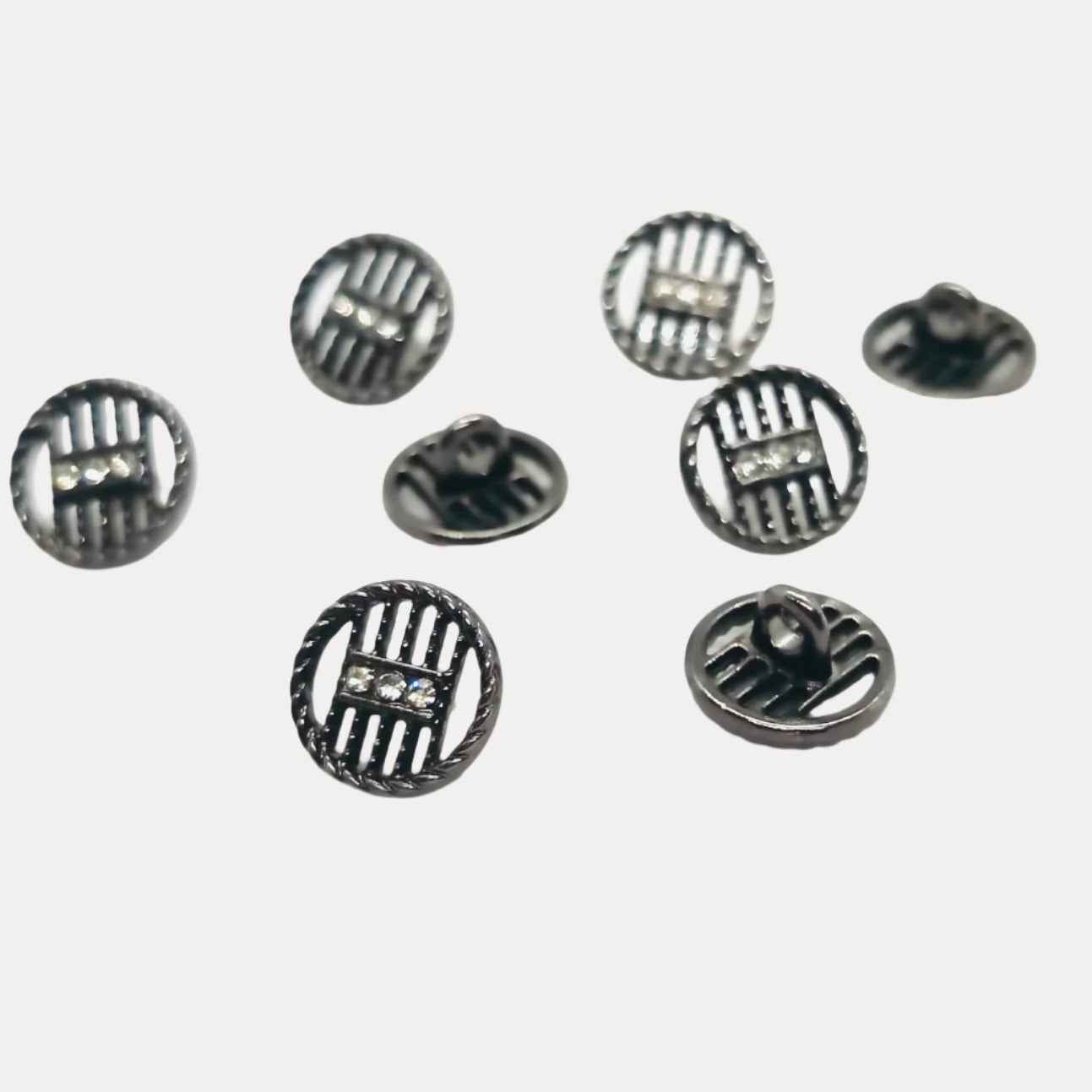 Embossed Crystal Buttons