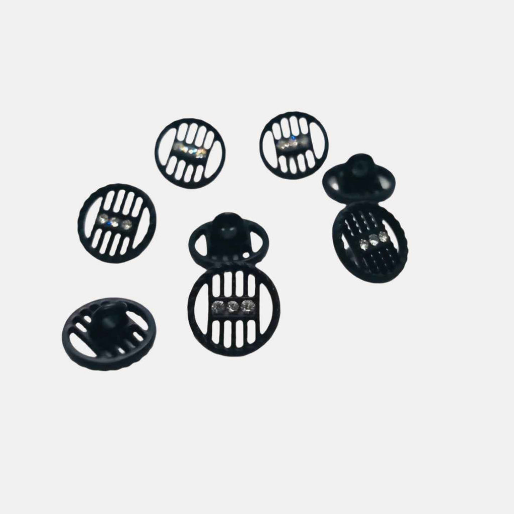 Embossed Crystal Buttons