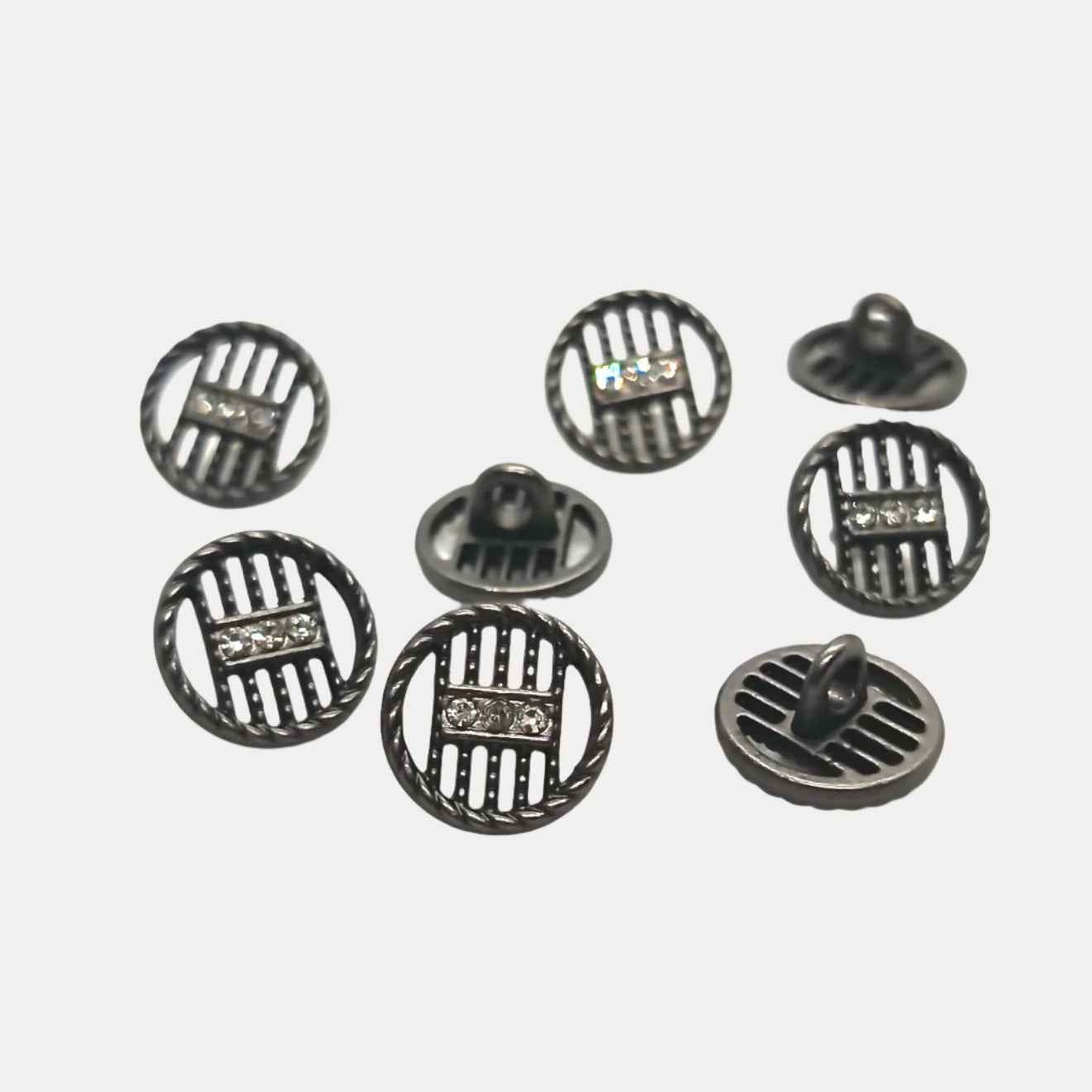 Embossed Crystal Buttons