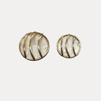 Marbled Grid | Coat Button