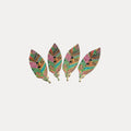 Leaf Wood Buttons