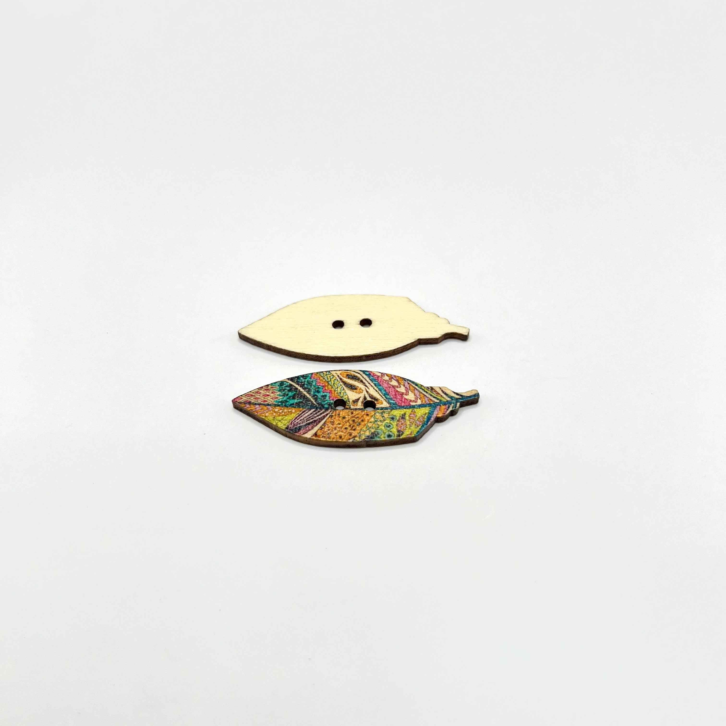 Tropical Wood Buttons