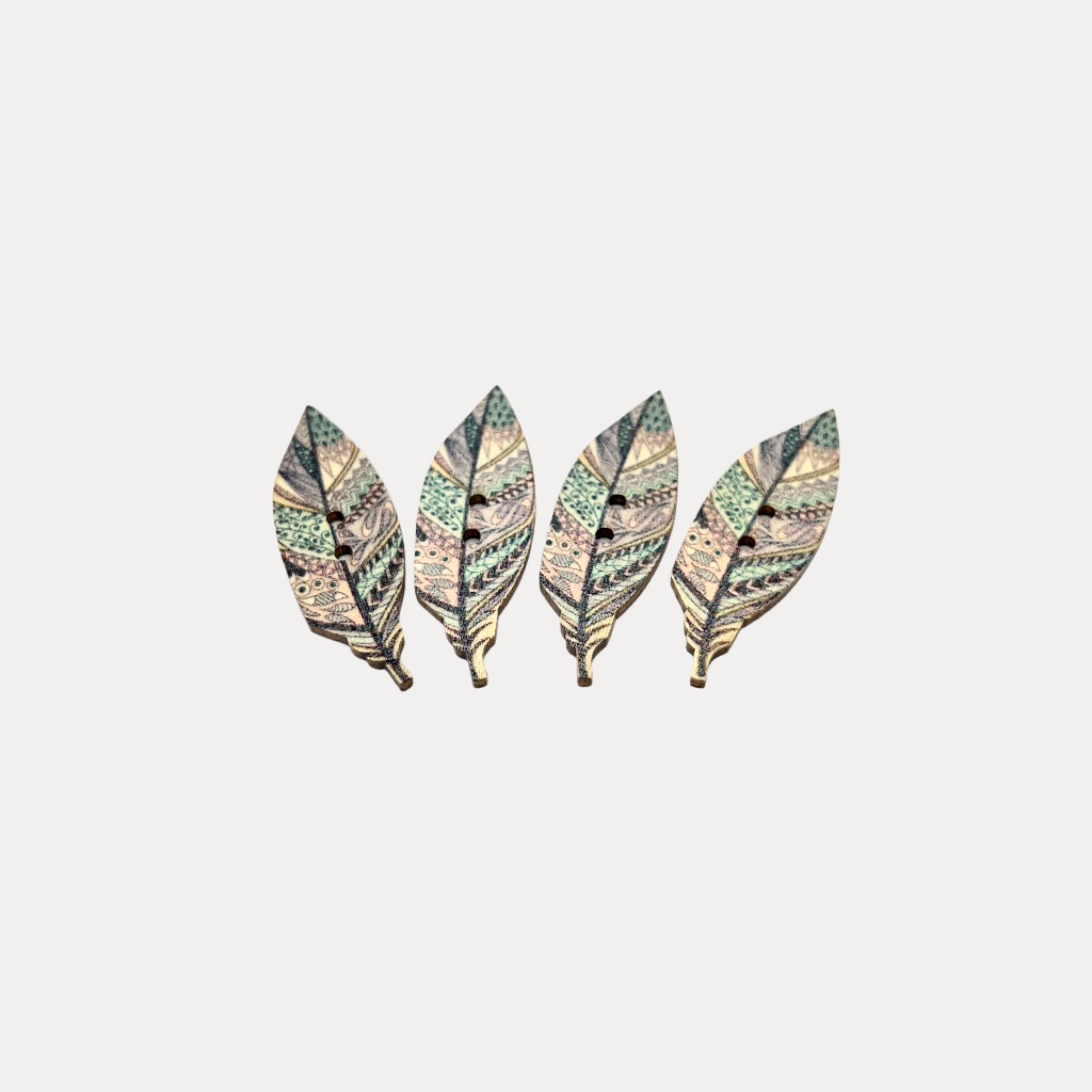Pastel Wood Buttons
