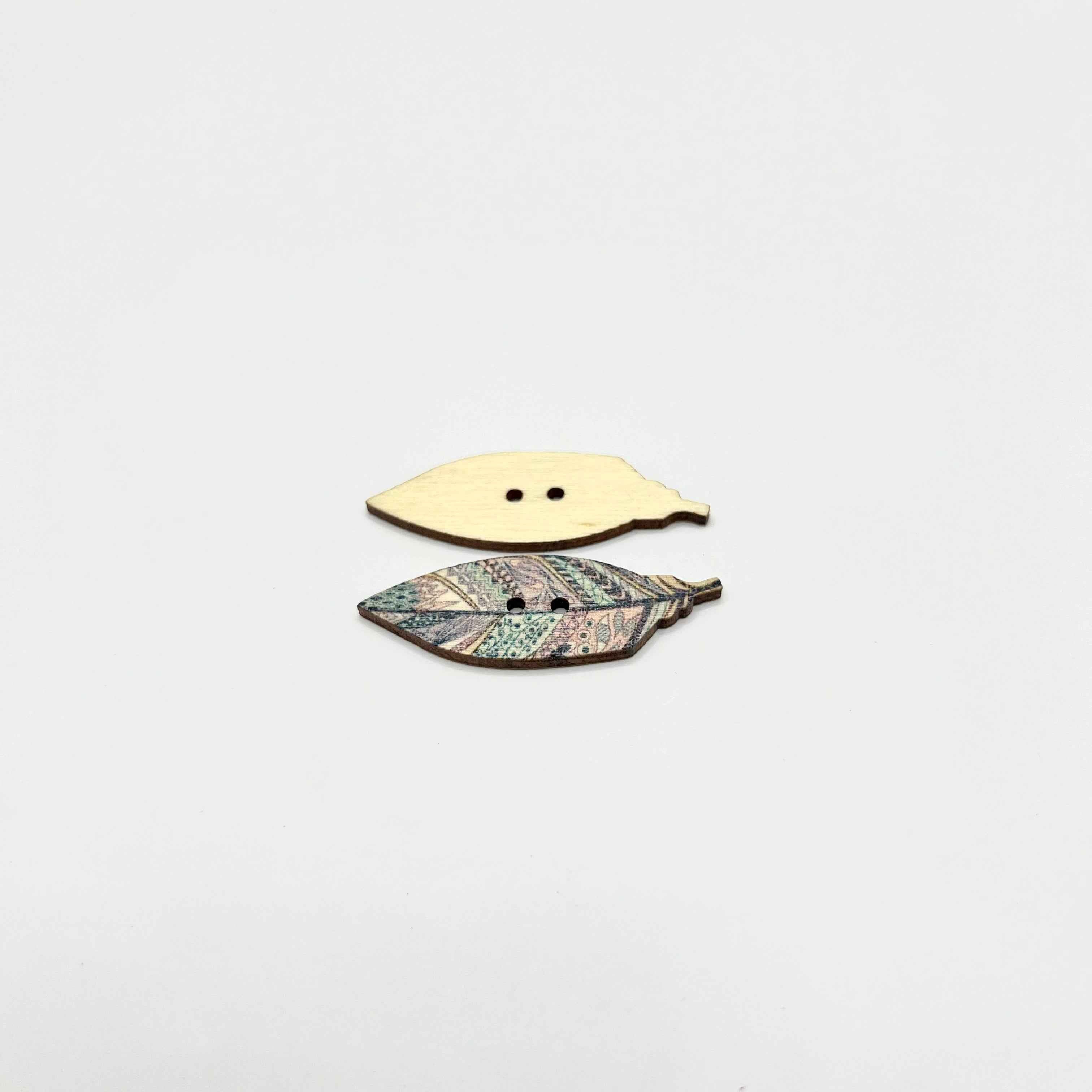 Pastel Wood Buttons