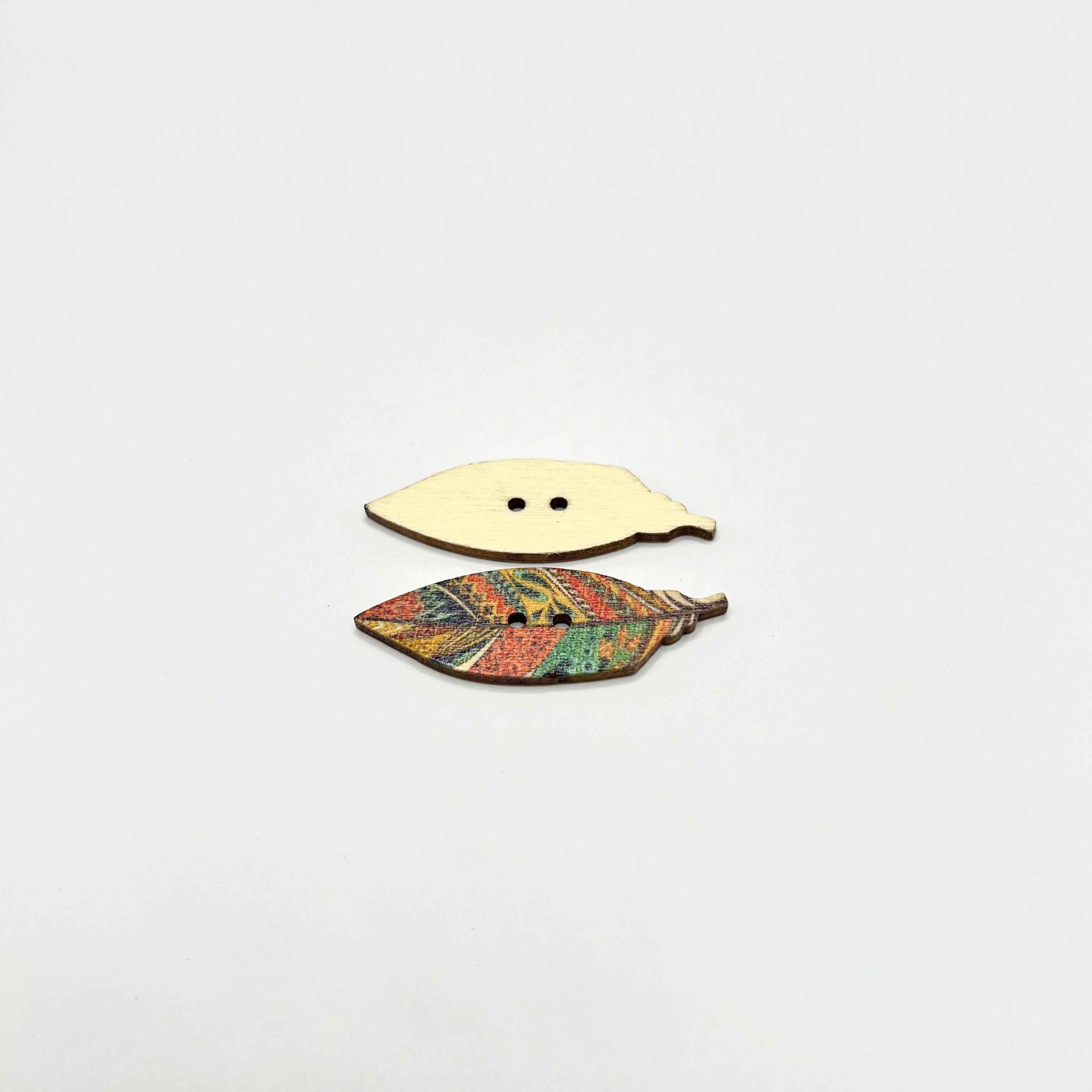Tribal Wood Buttons