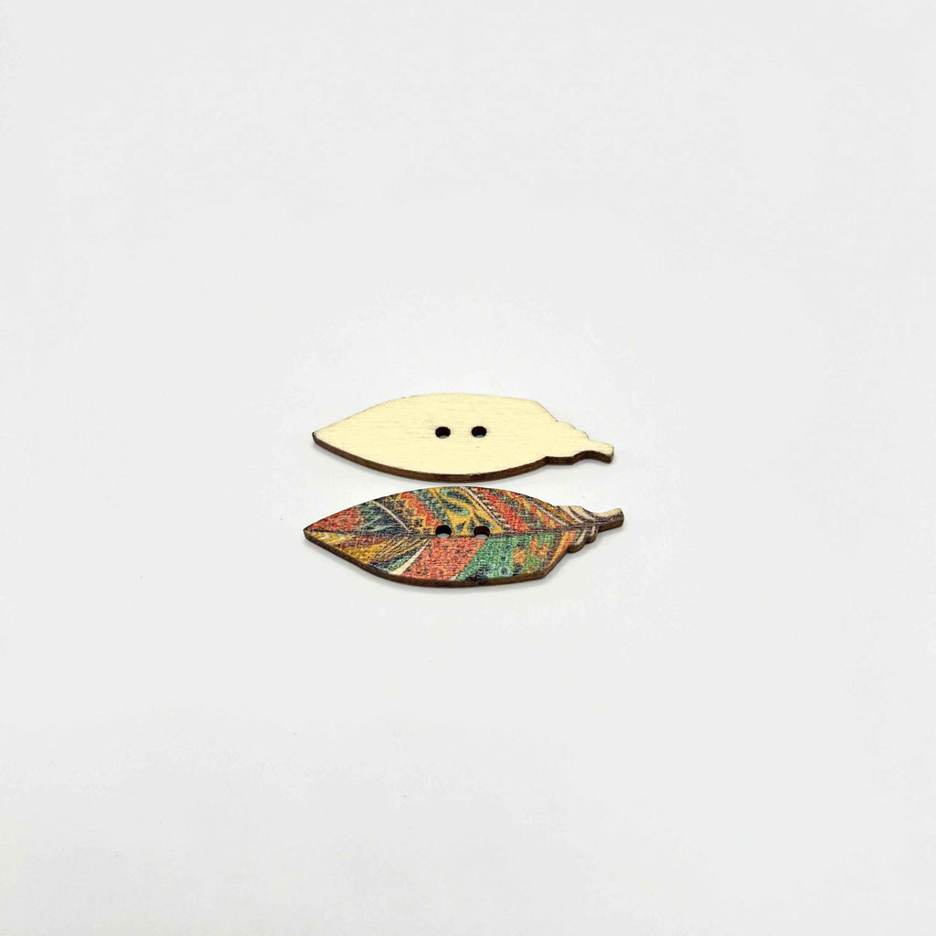 Tribal Wood Buttons