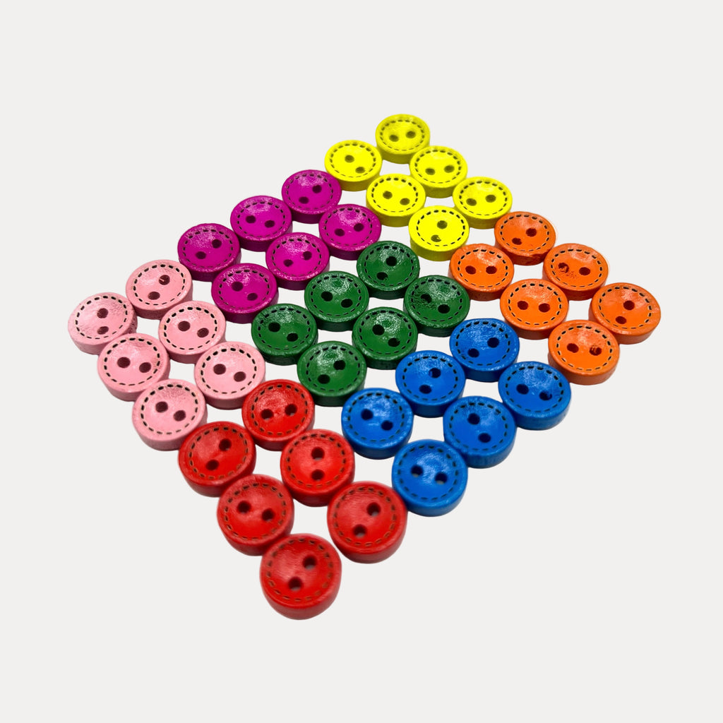Neon Wood Button