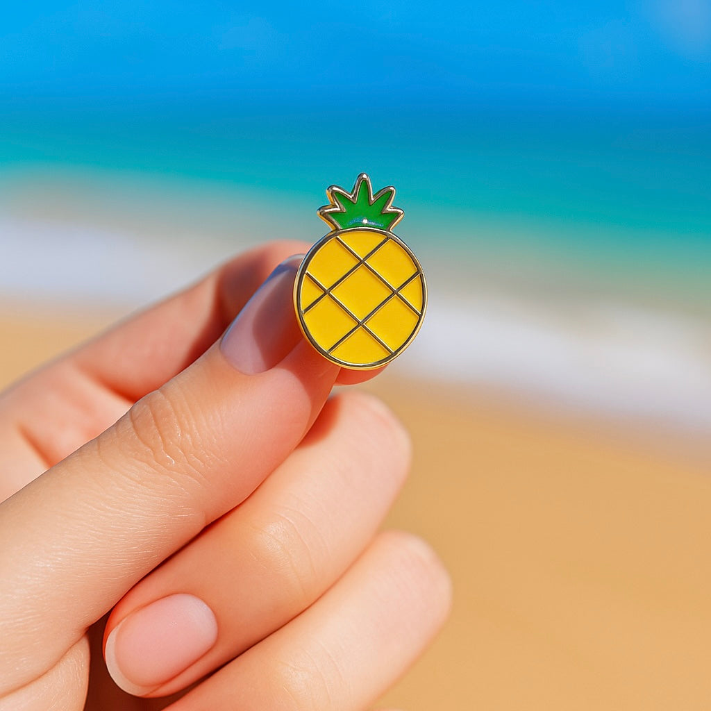 Pineapple Plastic Buttons