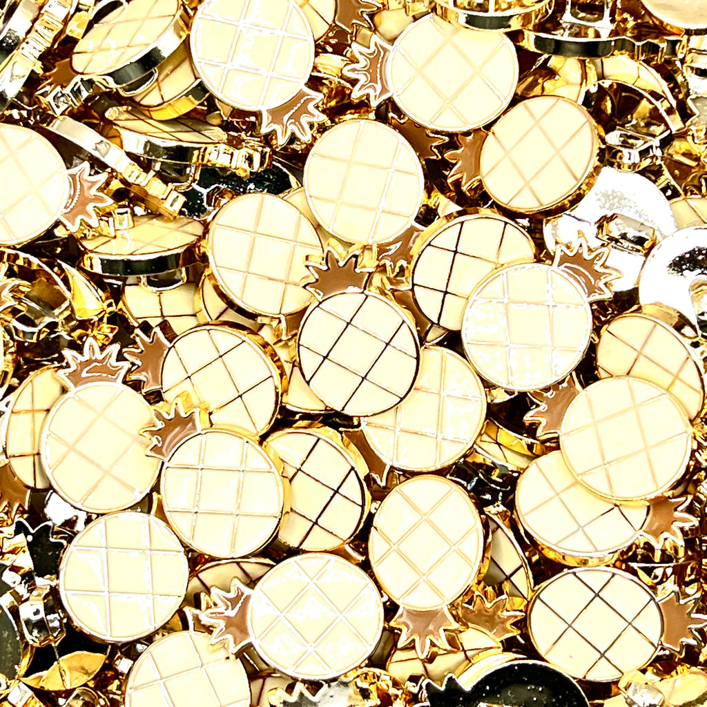Pineapple Plastic Buttons