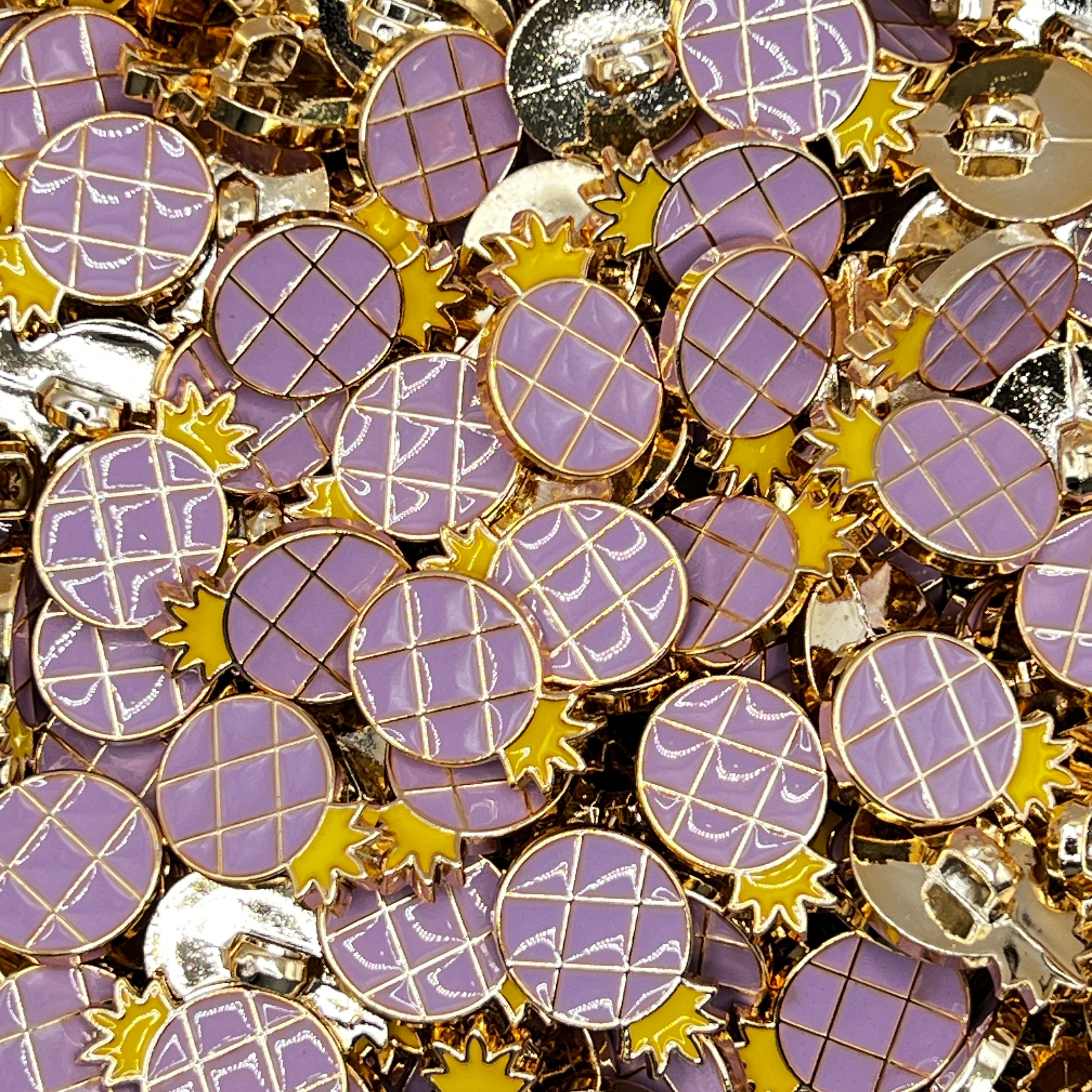 Pineapple Plastic Buttons