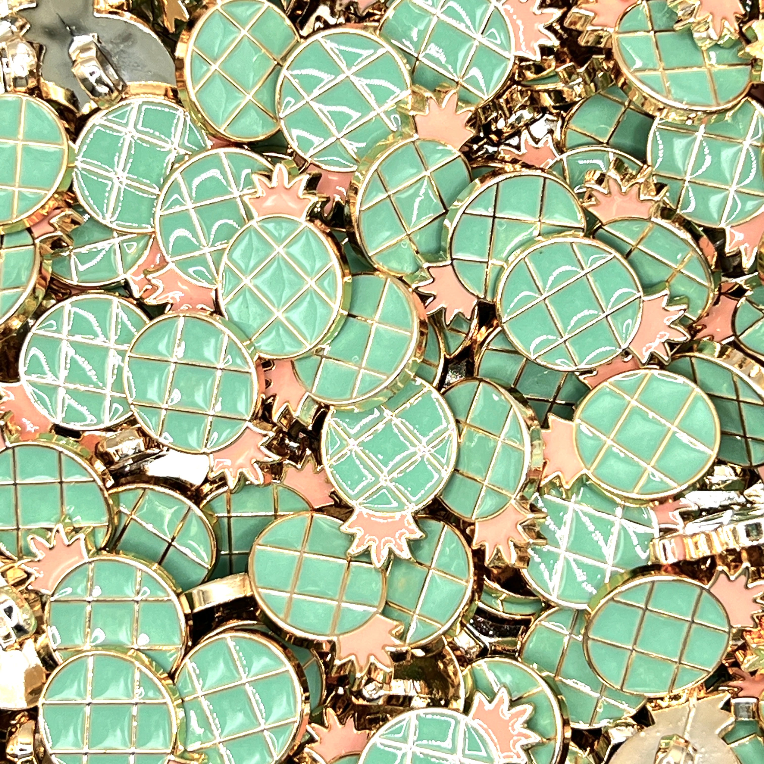 Pineapple Plastic Buttons