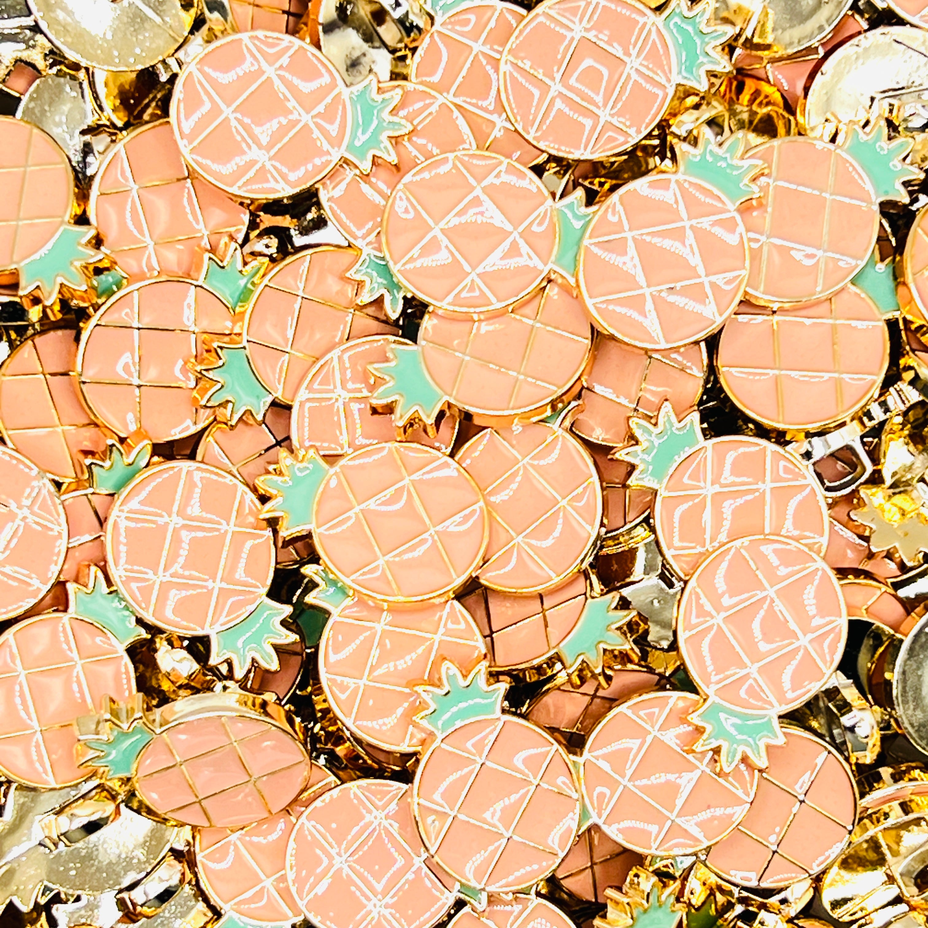 Pineapple Plastic Buttons