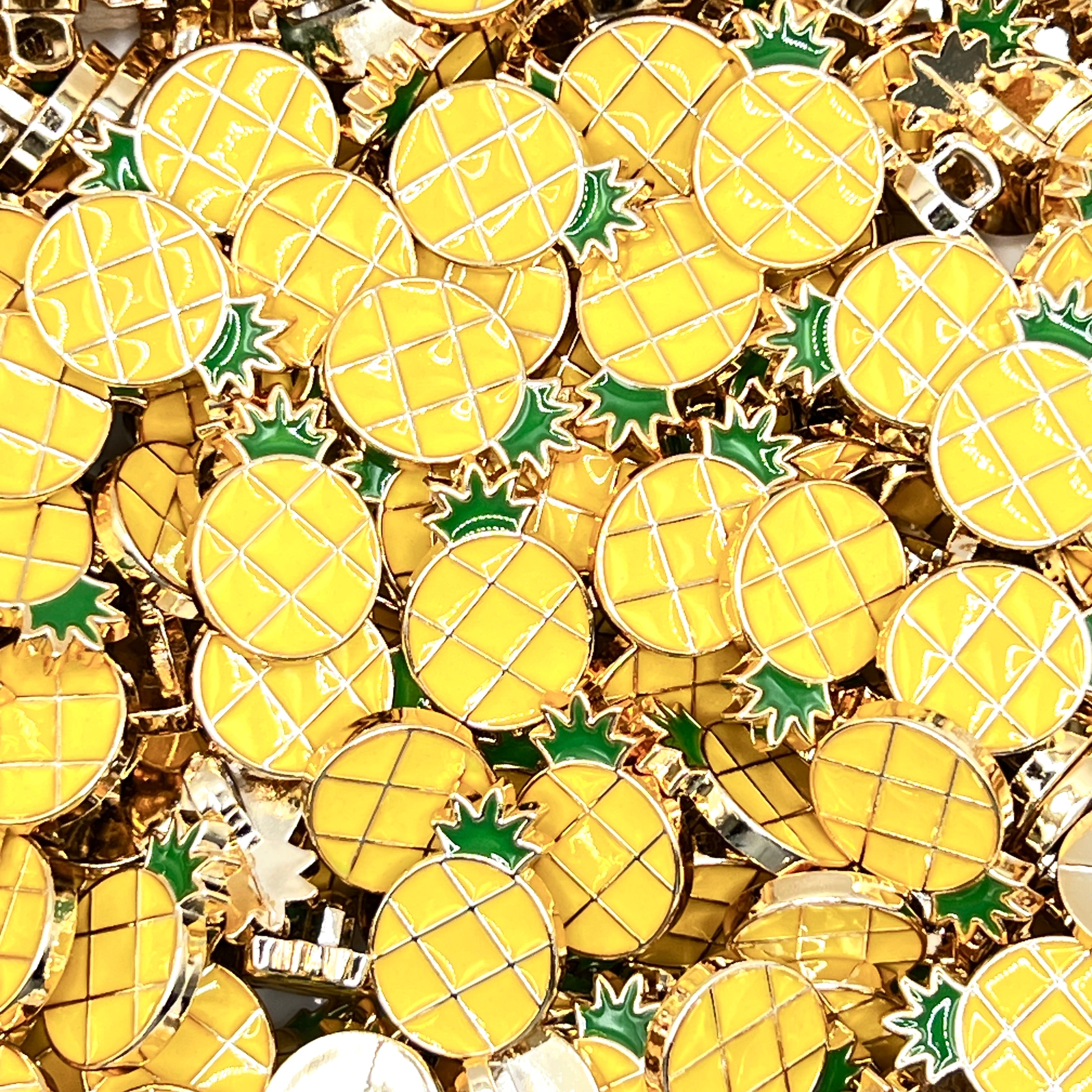 Pineapple Plastic Buttons