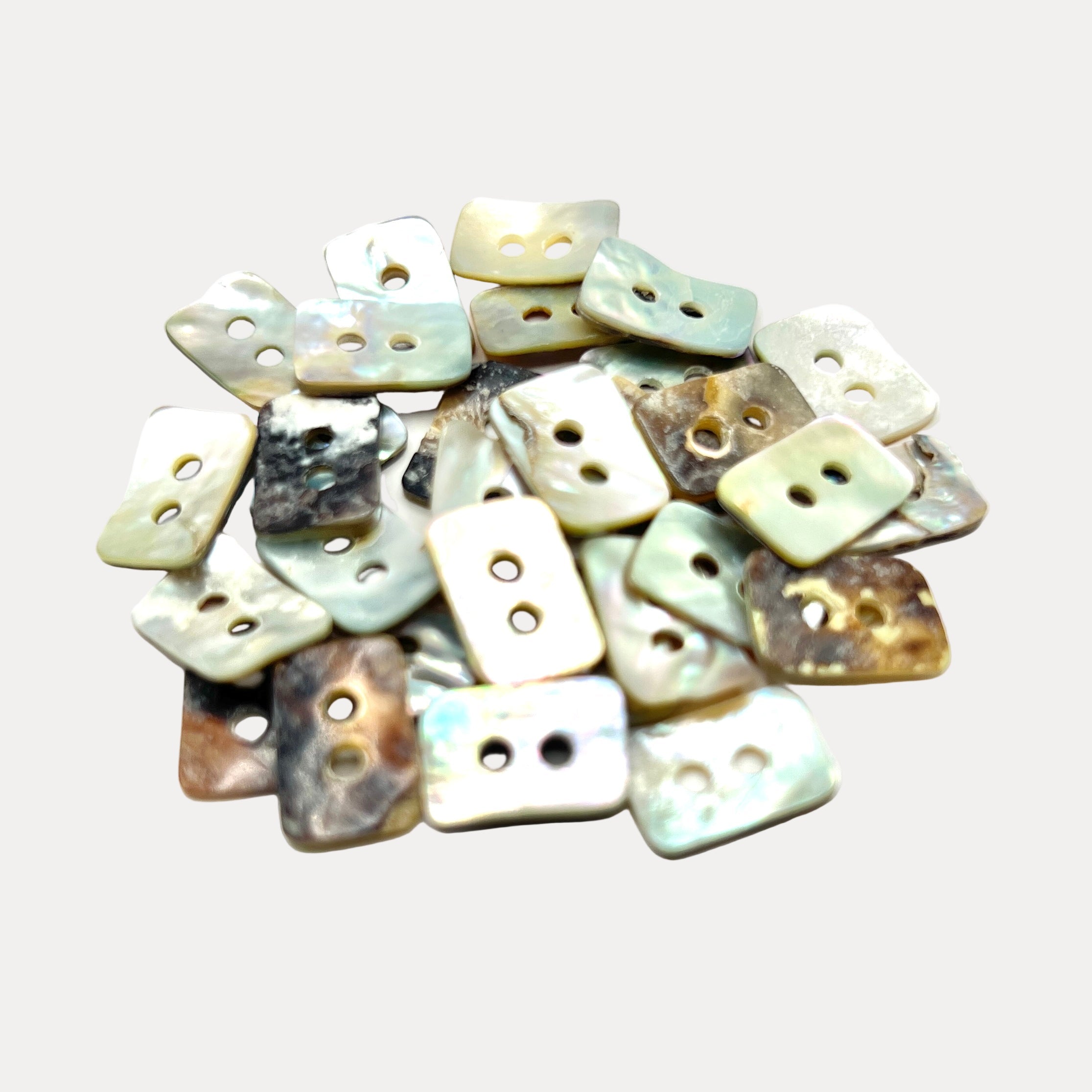 Rectangular Shell Buttons