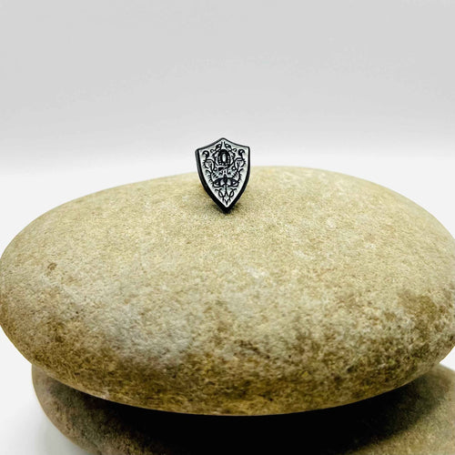 Bold Crest Shield Pin