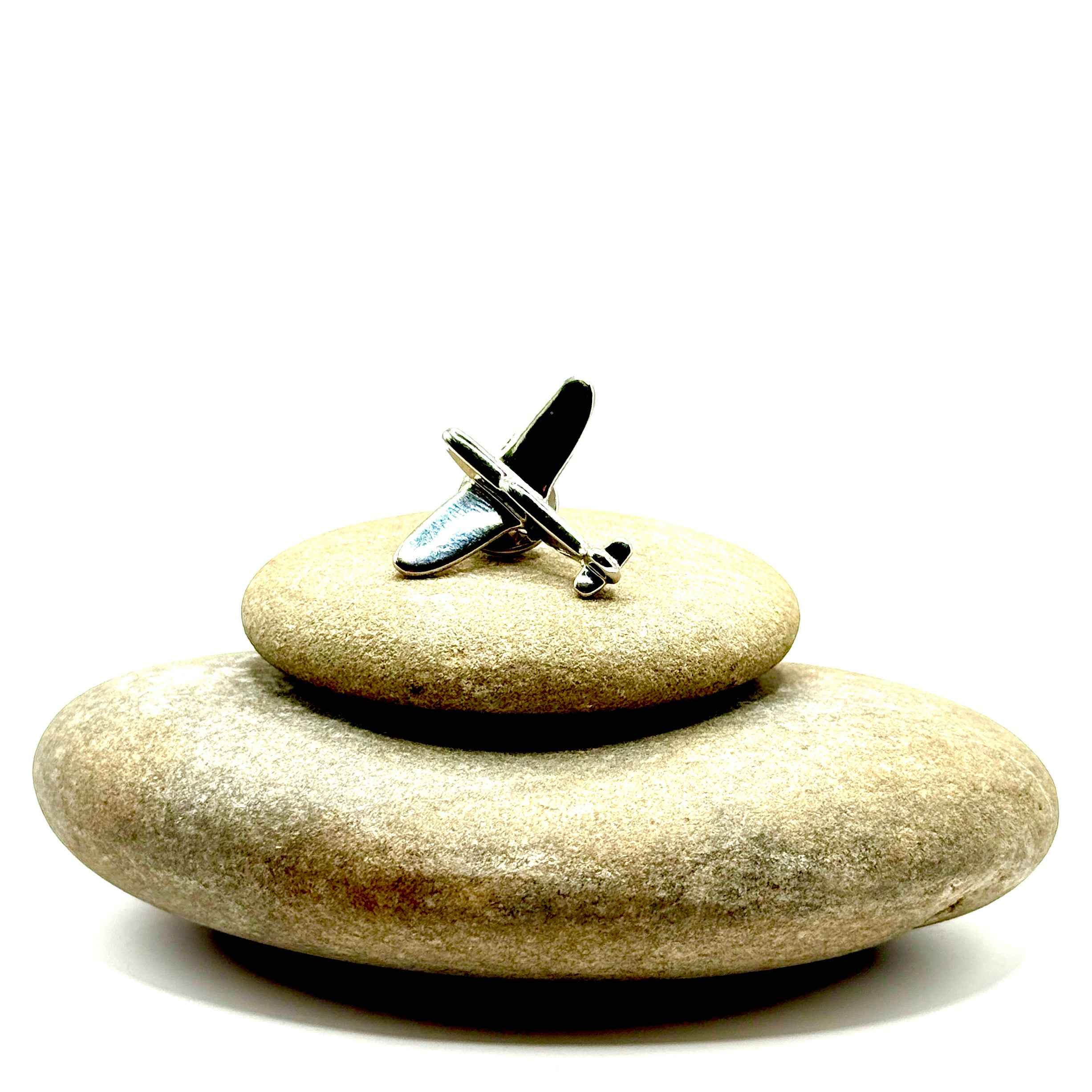 Silver Plane Pin