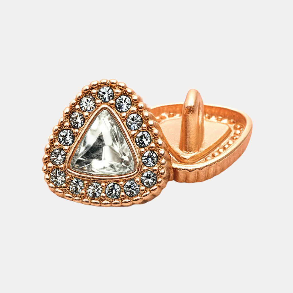 Sparkling Pave Triangle Buttons