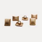 Rectangle Metal Kurta Button