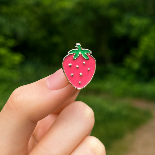 Bright Strawberry Buttons
