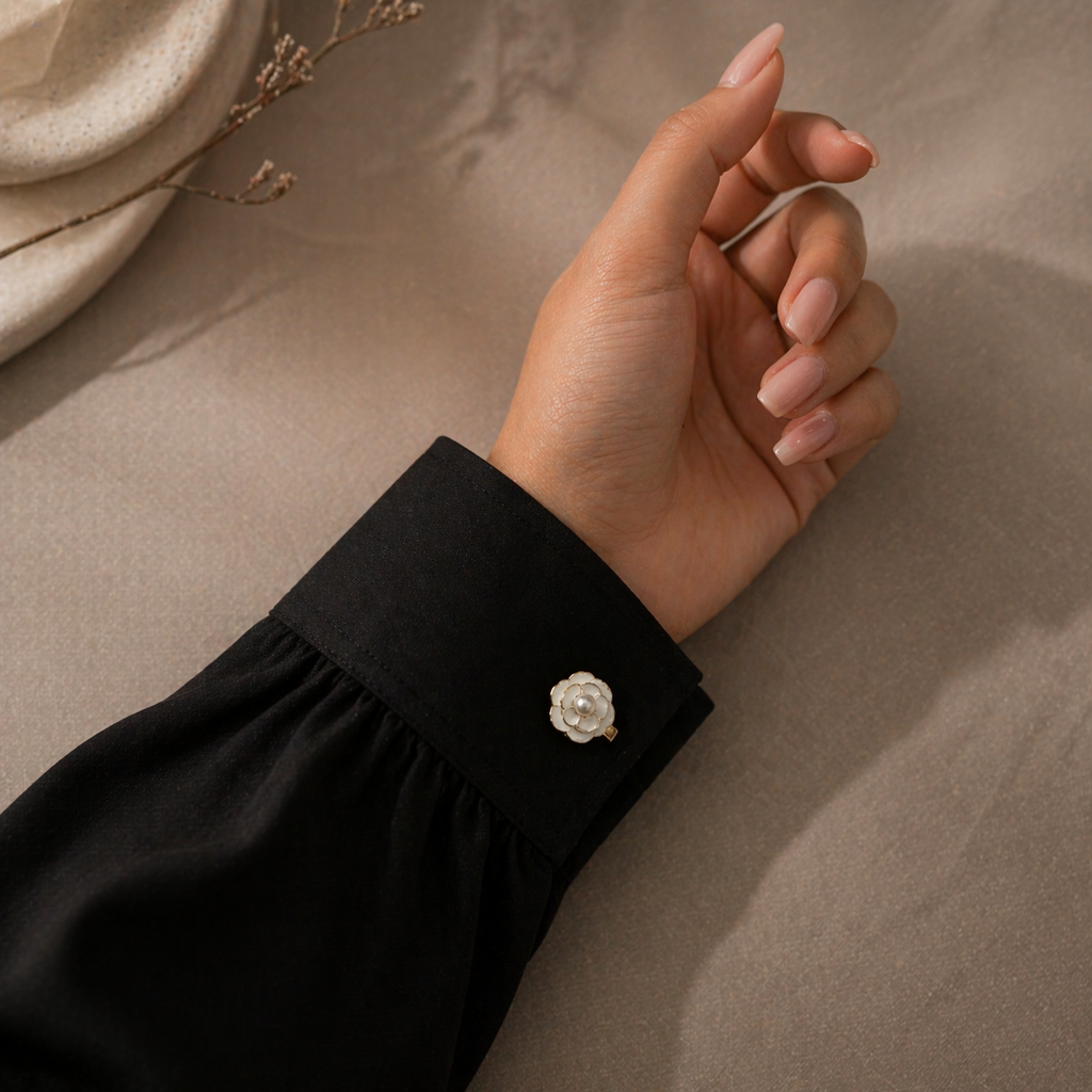 The Floral Button Cover | Unisex