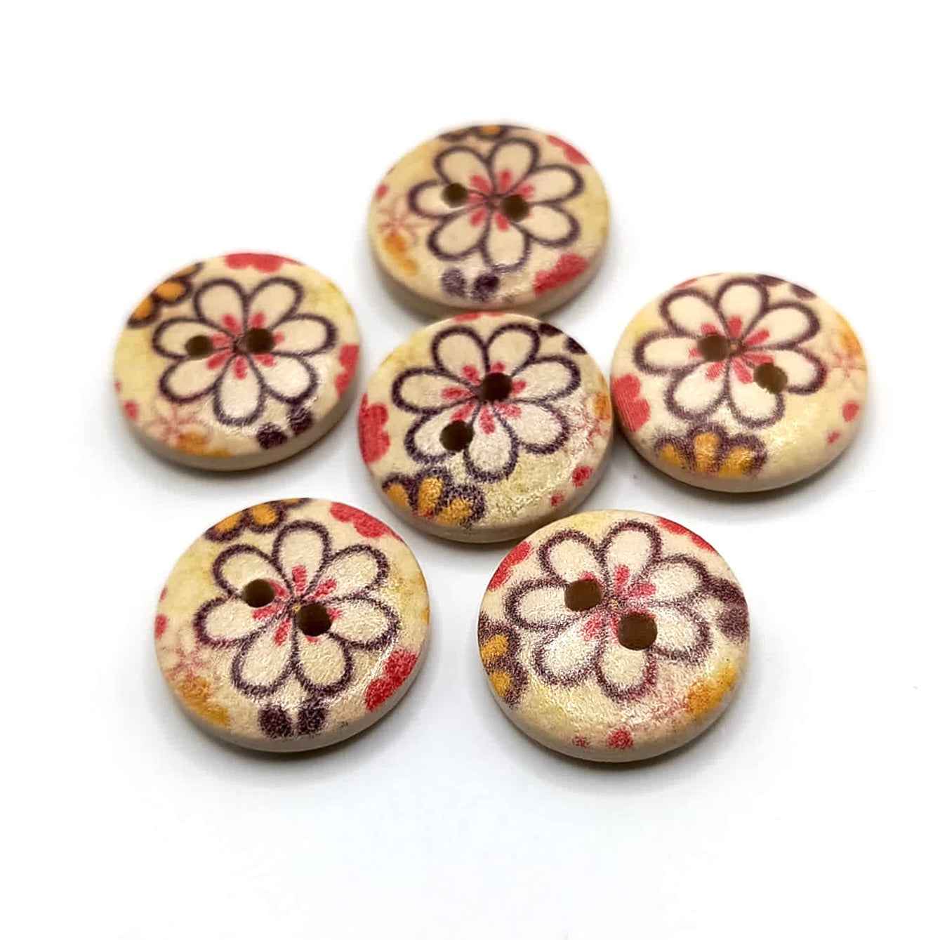 Floral Sewing Buttons