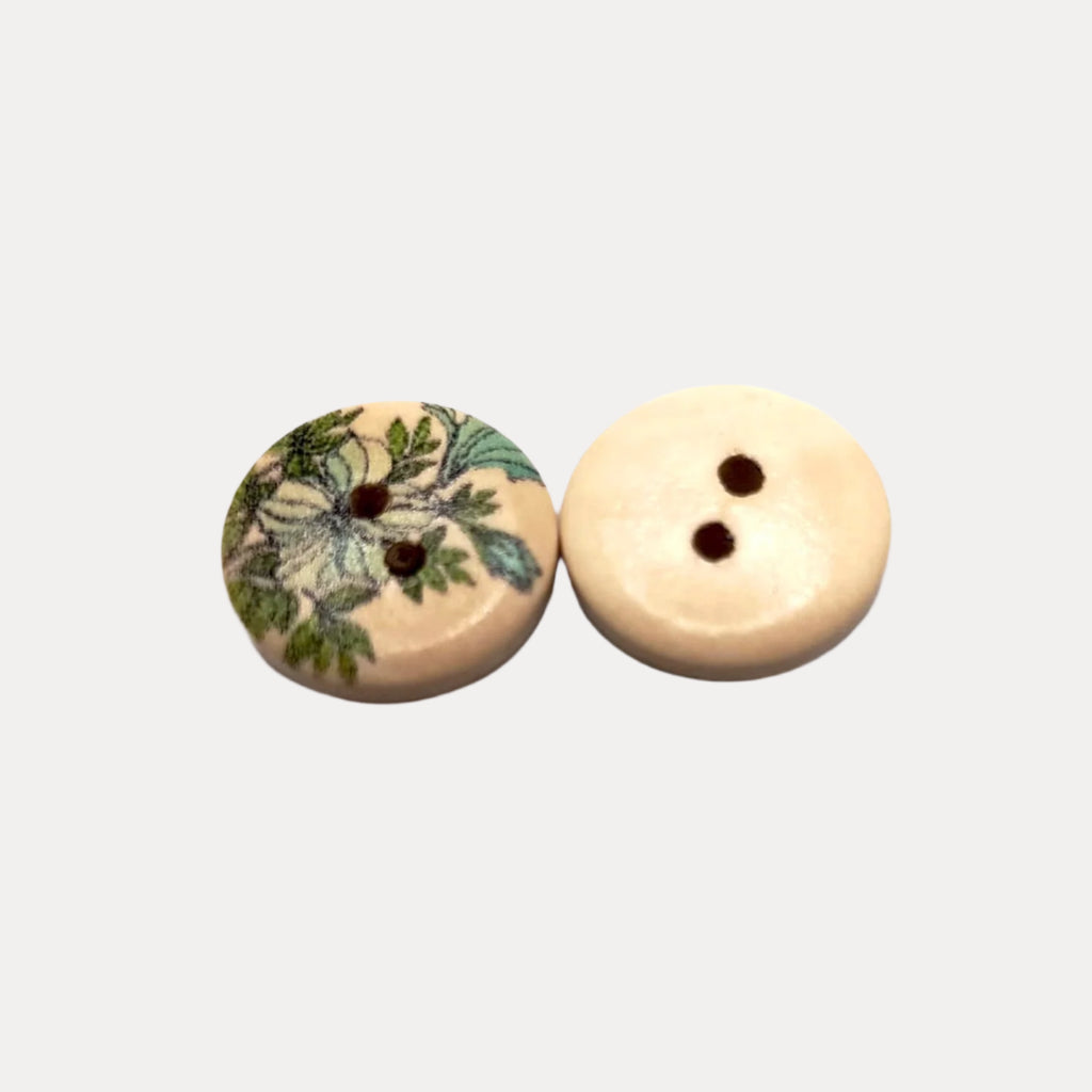 Leafy Floral Buttons