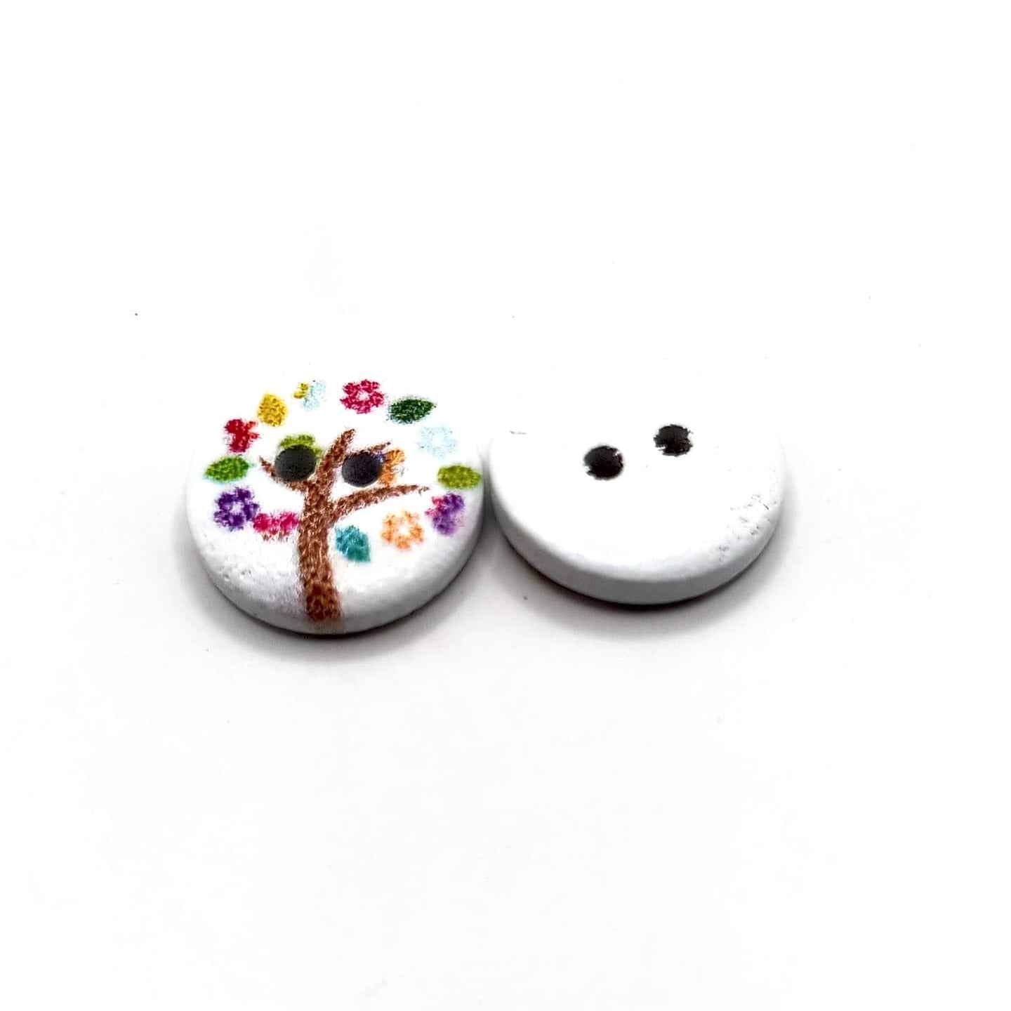 Floral Tree Buttons