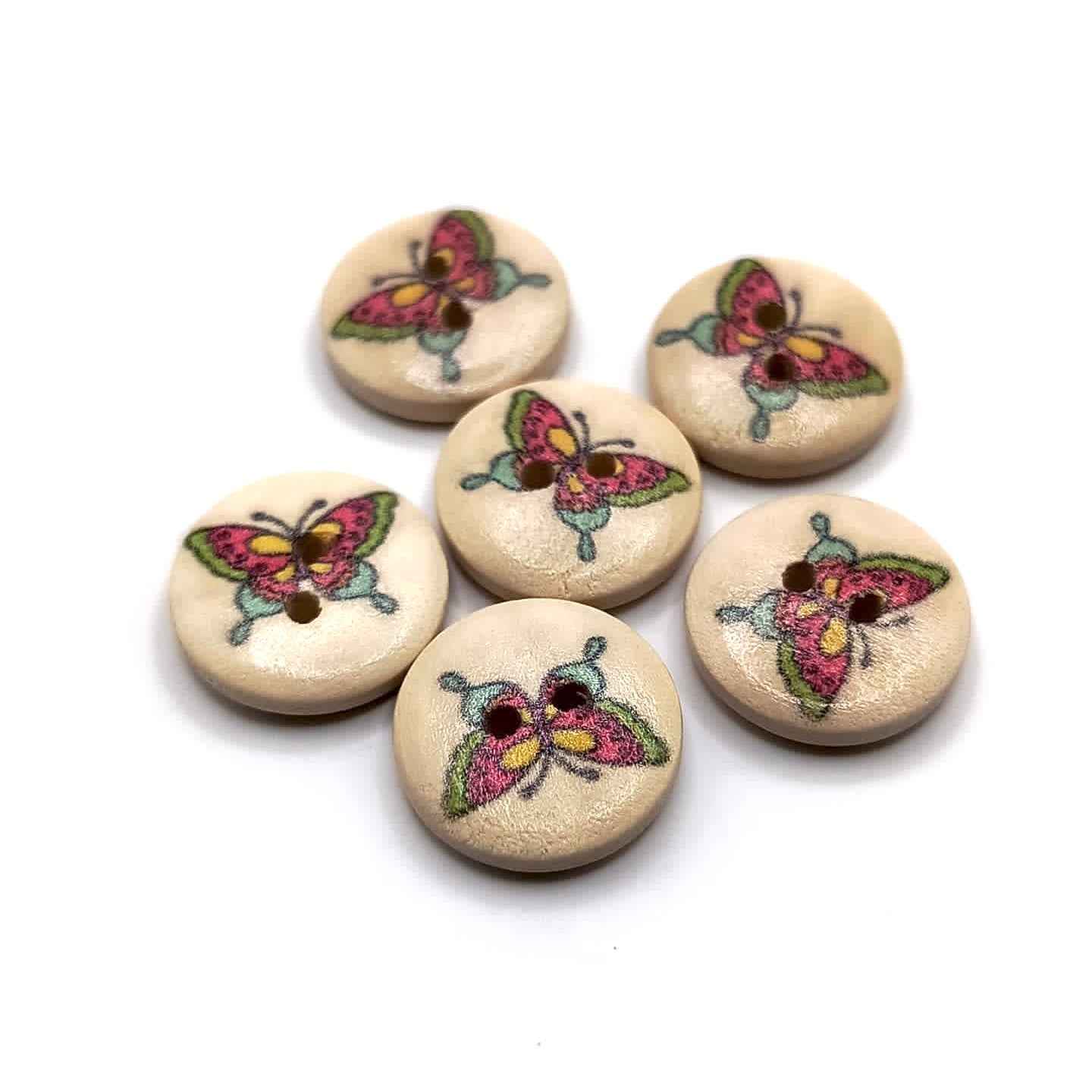 Artisan Butterfly Buttons