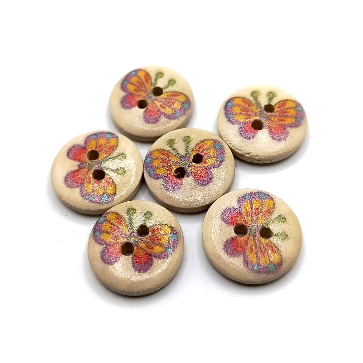Artful Wooden Buttons