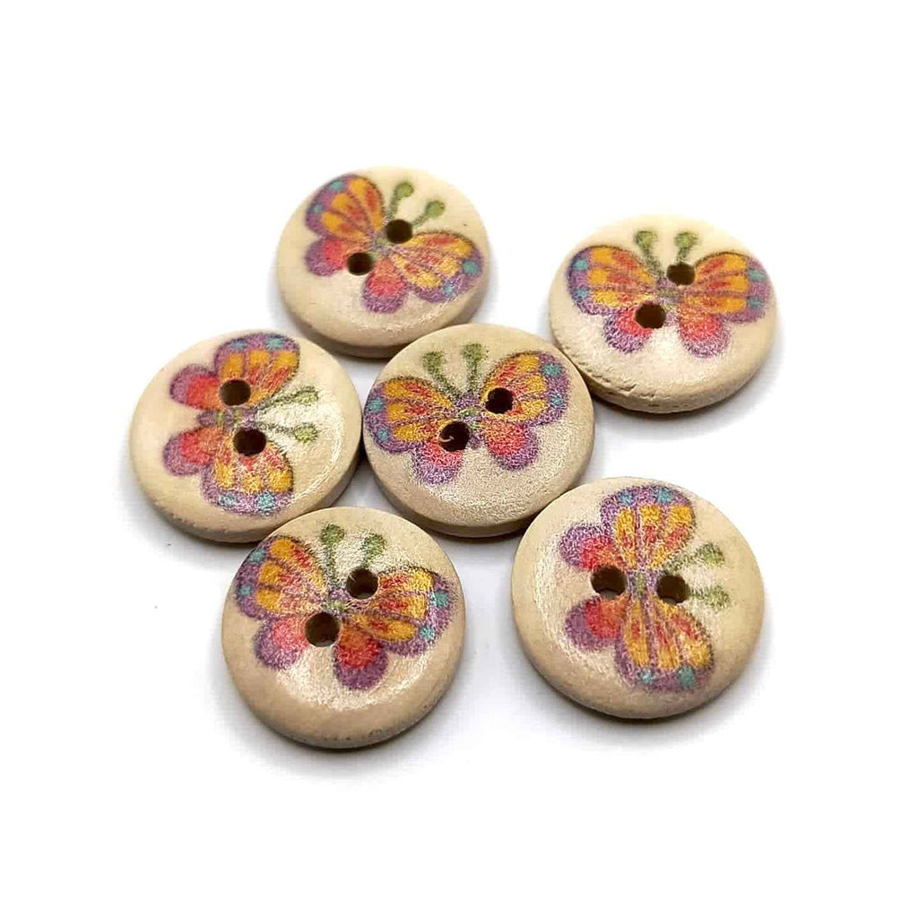 Artful Wooden Buttons