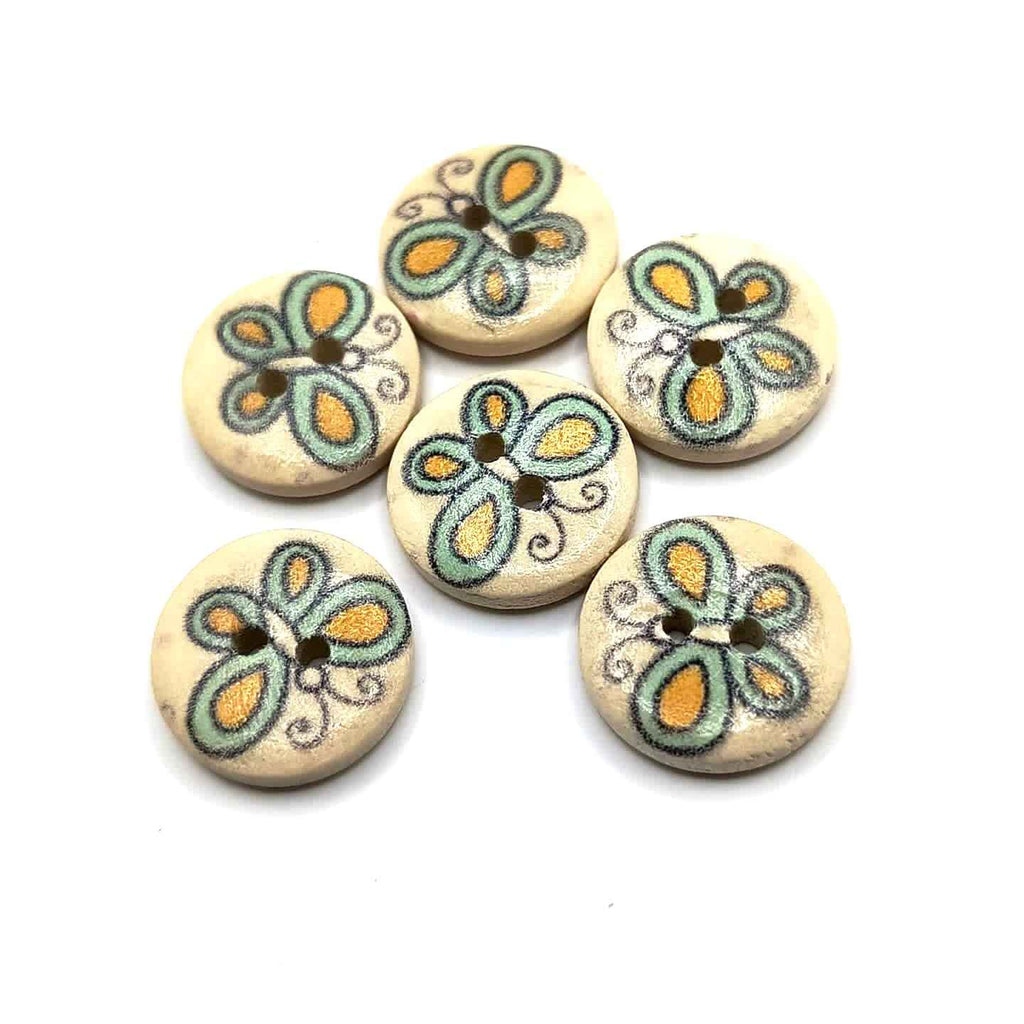 Serene Butterfly Buttons