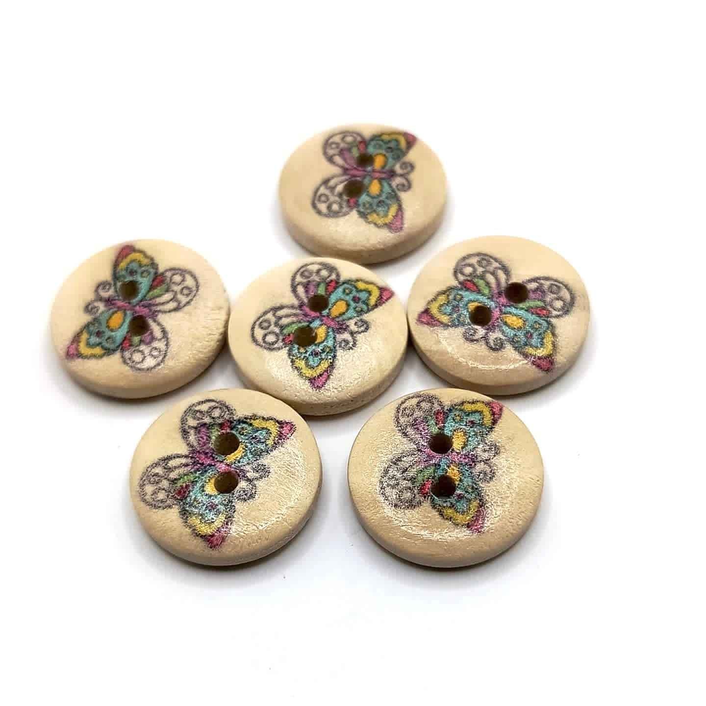 Intricate Butterfly Buttons