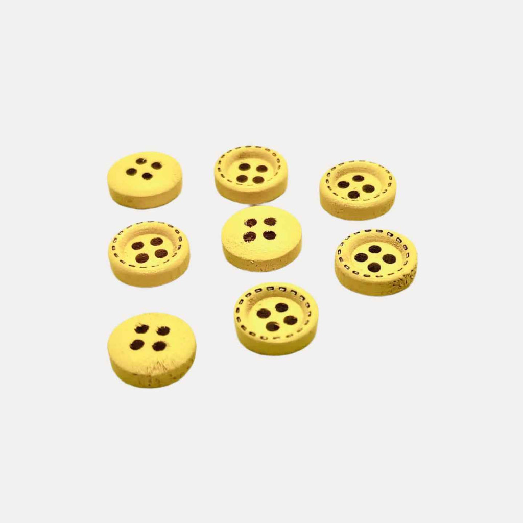 Rimmed Wood Buttons