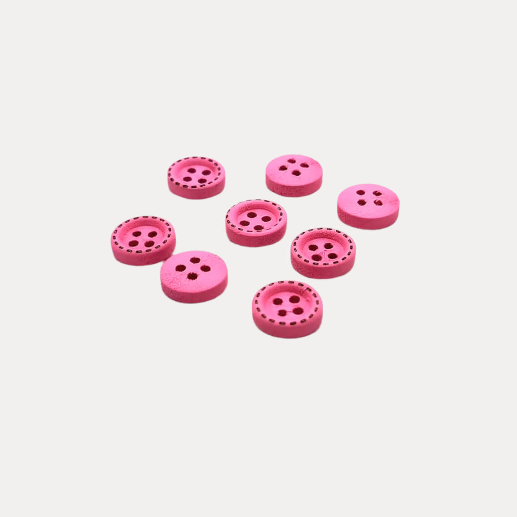 Rimmed Wood Buttons