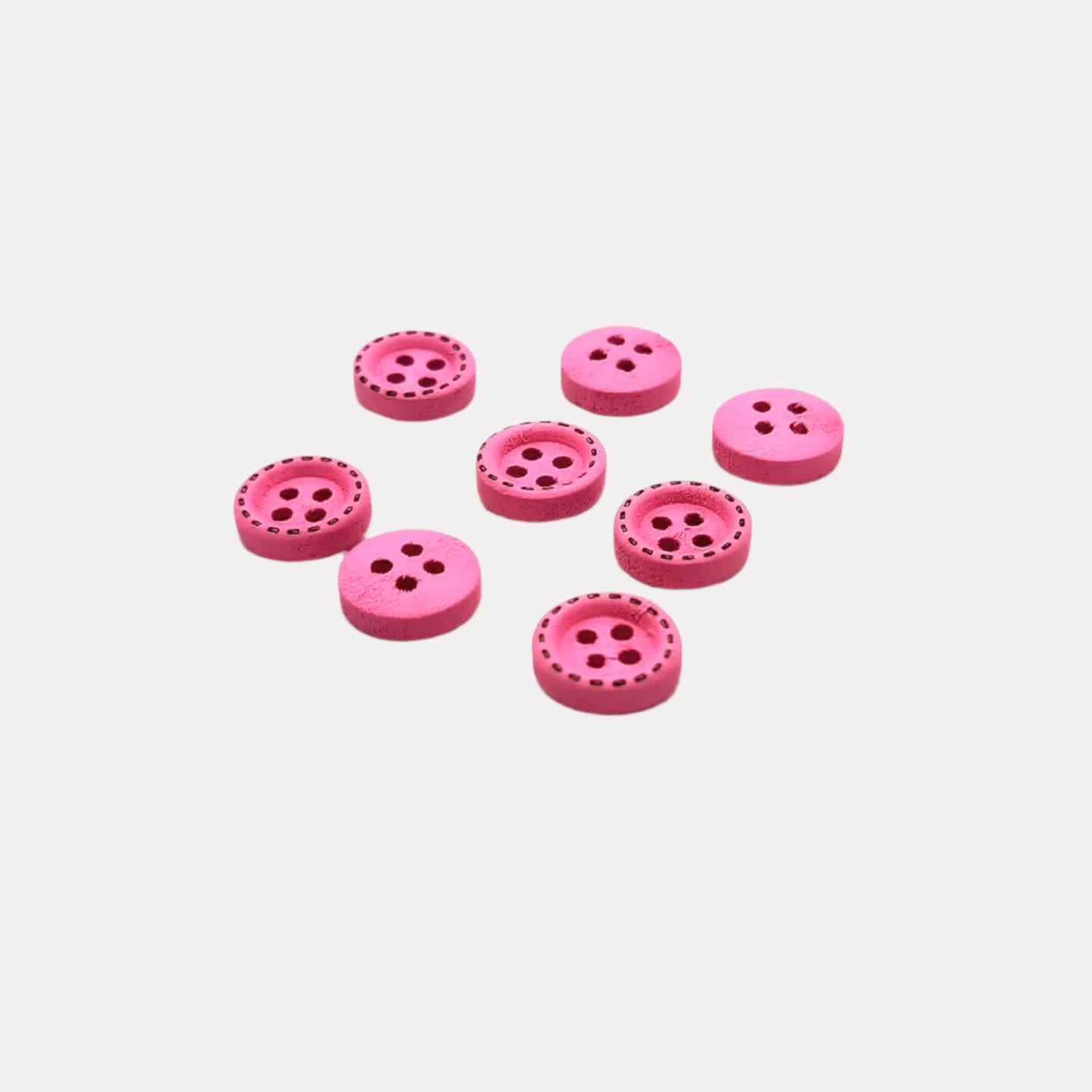 Rimmed Wood Buttons