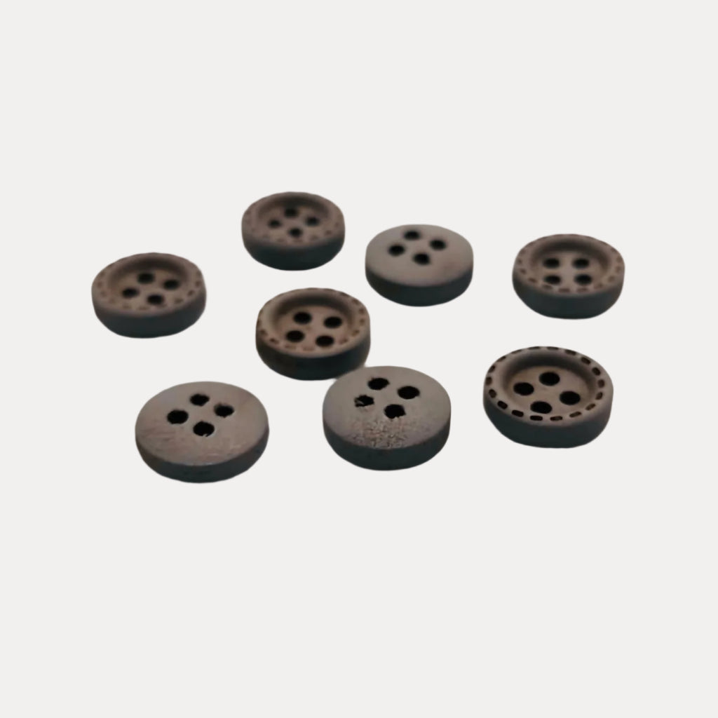 Rimmed Wood Buttons
