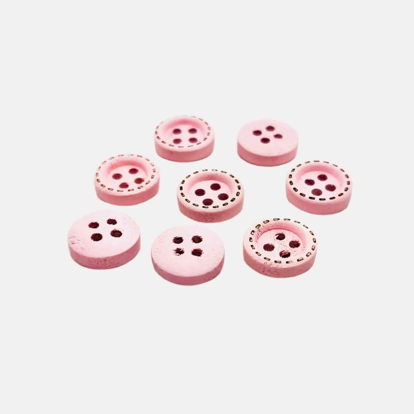 Rimmed Wood Buttons