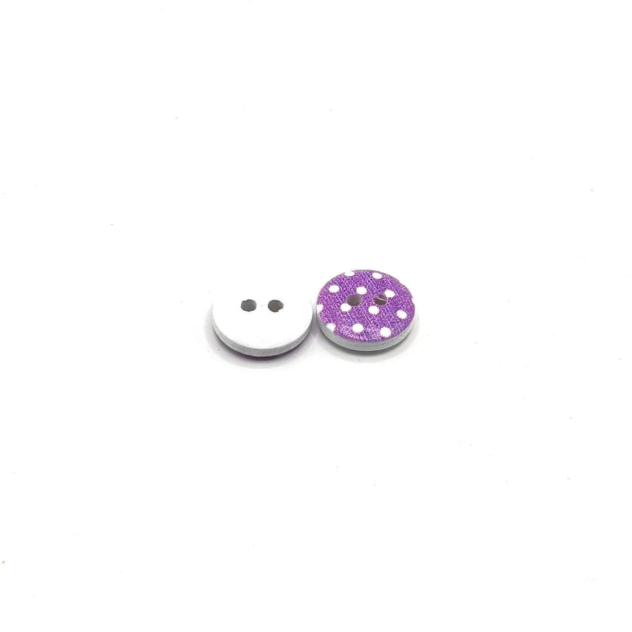 Polka Dot Wood Button