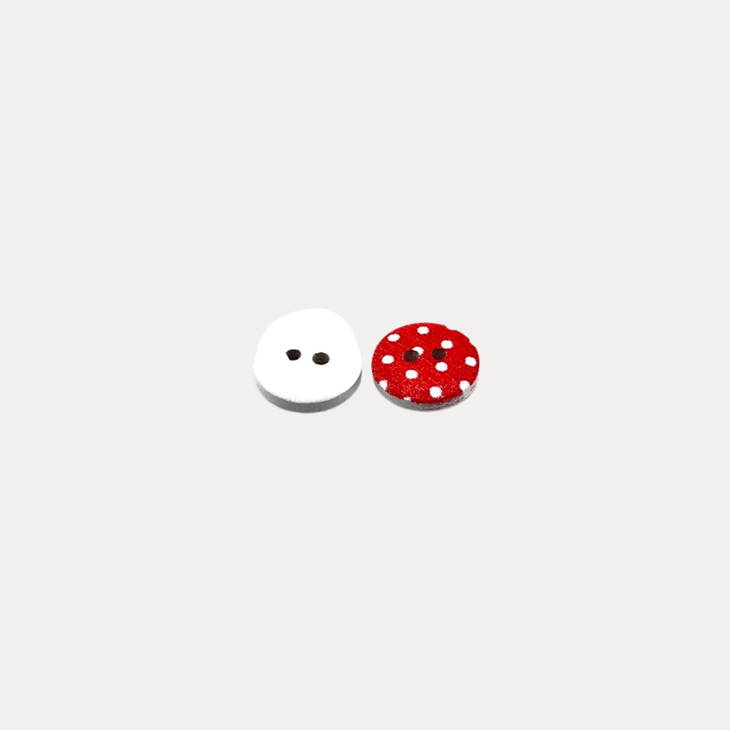 Polka Dot Wood Button