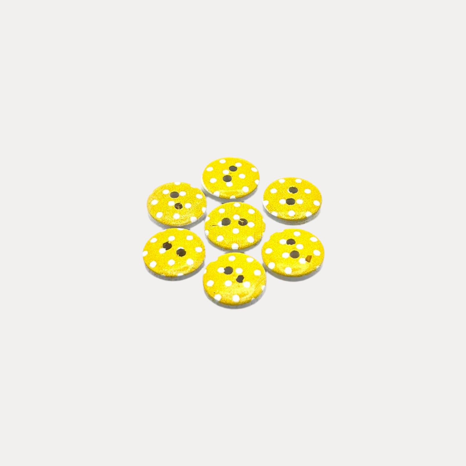 Polka Dot Wood Button