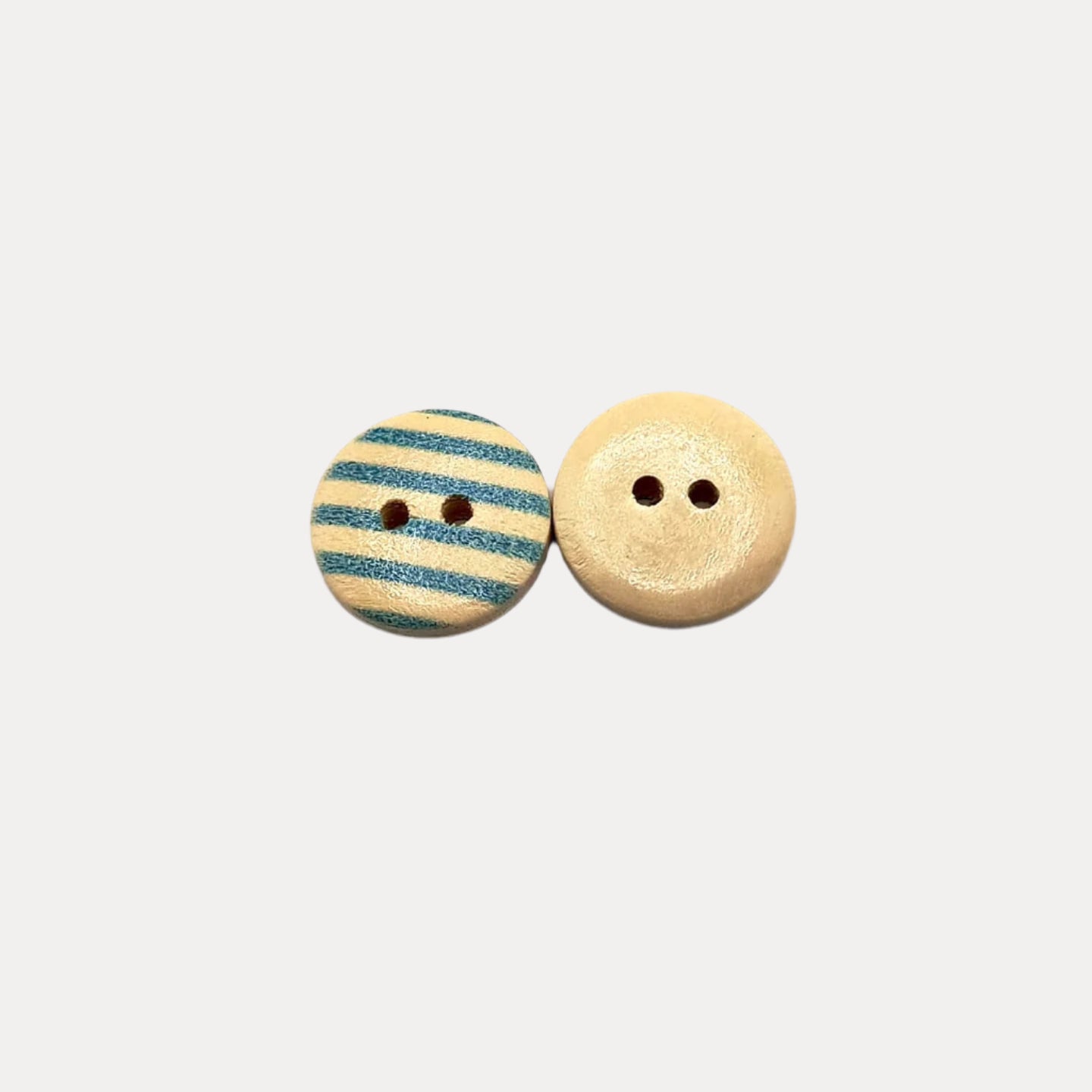 Blue Wooden Button