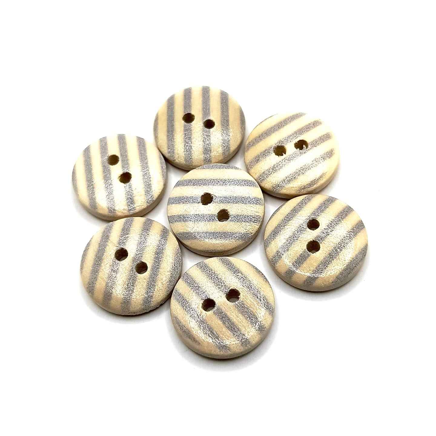 Grey Wooden Button