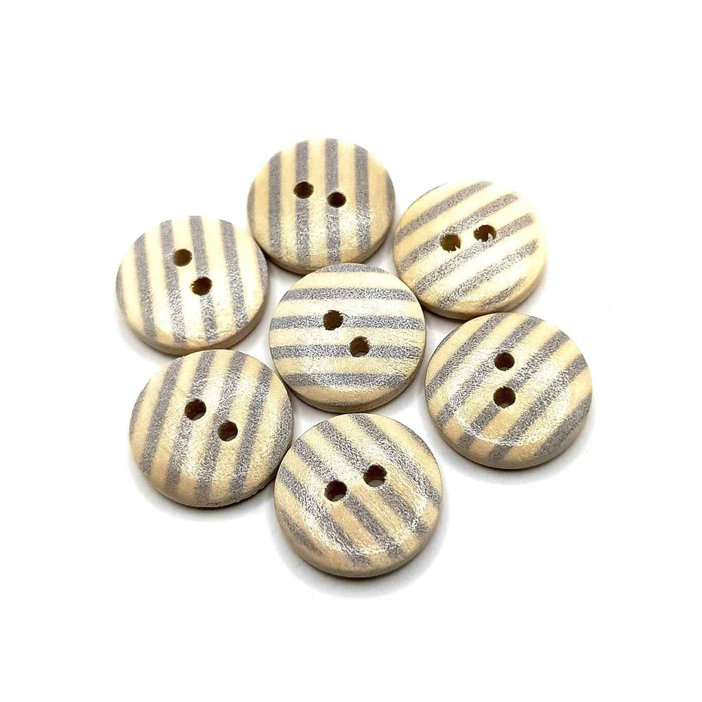 Grey Wooden Button