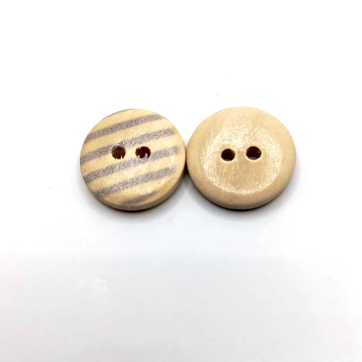 Grey Wooden Button