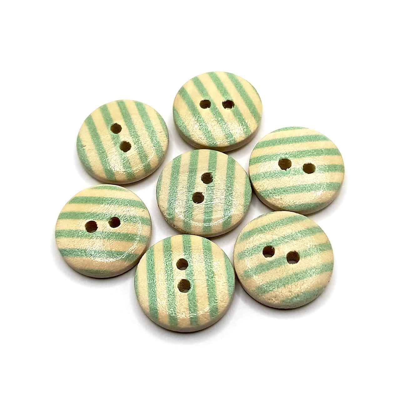 Light Green Wooden Buttons
