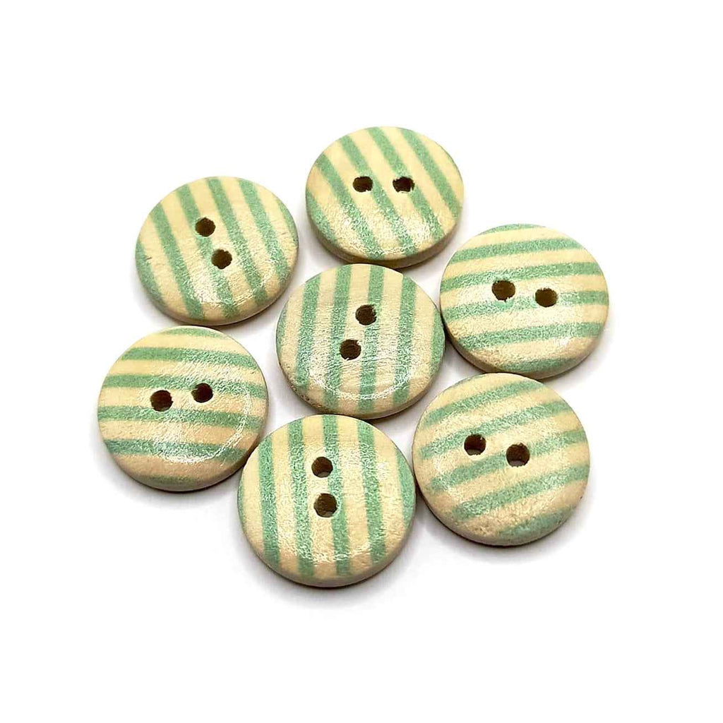 Light Green Wooden Buttons