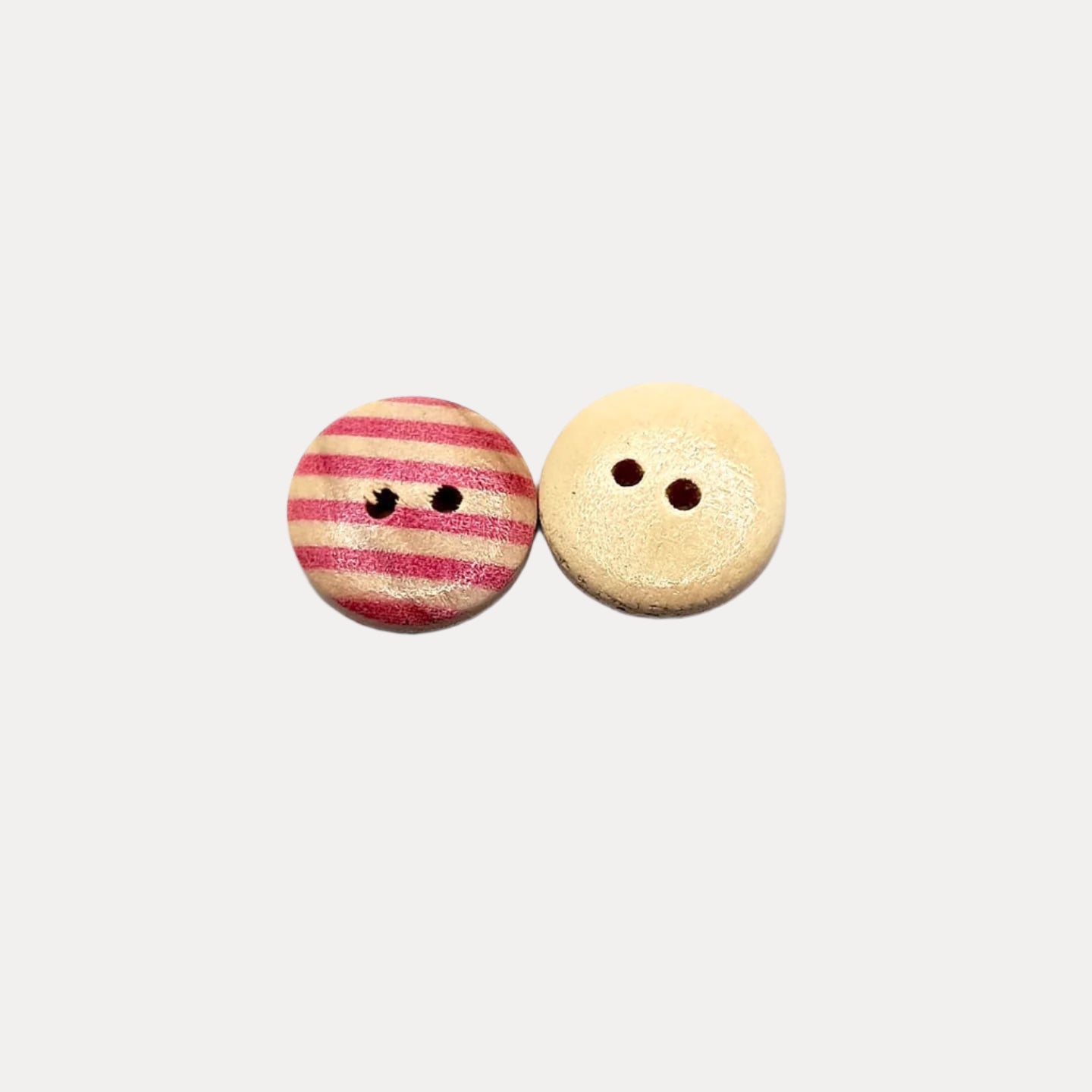 Pink Wooden Buttons