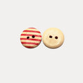 Red Wooden Buttons